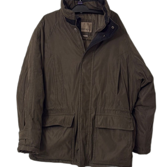 RAINFOREST Military Brown Jacket Weather-Resistant Size LG - Picture 1 of 6